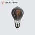 A19 Vintage Edison Filament Light Bulb, Warm White Antique Flexible Spiral LED Filament Light Bulb, E26 Base Smoky Grey Glass Finishing, Dimmable ...