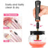 Premium Makeup Brush Cleaner and Dryer Machine Hangsun Electric Cosmetic Make Up Brushes Set Cleaning Tool with 8 Size Rubber Collars Wash and Dry...