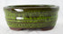 Oval Glazed Cactus & Succulent Planter, Bonsai Pot with Mesh & Wire 6"x 4.5"x 2.5" - Moss Green...