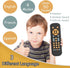 Baby TV Remote Control Toy with Music Sound and Light, Realistic Toddler TV Remote Toy Early Educational Learning Toy with 3 Language Musical Toy ...