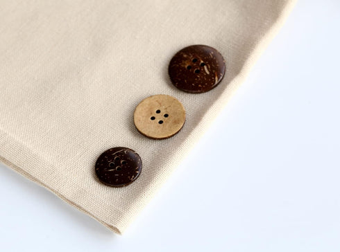 266 PCS Coconut Shell Buttons 8 Sizes Assorted (10mm-25mm) 4 Holes Coconut Button for Garment Sewing or DIY Crafts...
