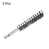3pcs Stainless Steel Bore Brush 17mm Dia Cleaning Wire Brush with Handle 1/4 Inch Hex Shank for Tubes, Ports, Bearings...