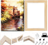 YCDC Solid Wood Canvas Frame, Premium Pine Wood Strips Bar Set, for Oil Paintings Poster Prints, DIY Arts Accessory Materials Supply, 16x20 Inch...