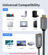 HDMI to Displayport Adapter, 4K@60Hz Active HDMI Male to DP Female Converter Adapter High Speed HDCP 2.2 Cable for PC,NVIDIA,AMD,NS,PS4/5,Xbox One...