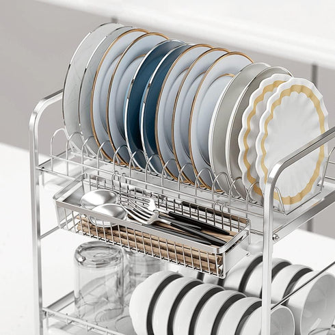 kaileyouxiangongsi Drawer Organizer, Silverware Organizer for Kitchen, Utensil Mesh Drawer Organizer for Chopsticks/Spoon/Fork/Knife, 304 Stainles...