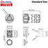 CNLINKO YM-20 5 PIN Waterproof Connector, IP68 Circular Connector, Quick Plugging Aviation Connector, PBT Plastic Shell Solder Connector M20 Male ...