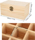 FILFEEL Essential Oil Wooden Box 15 Slot Essential Oil Storage Case Pine Wood Essential Oils Organizer Holder for Home, 18.2 x 11.5 x 9 cm...