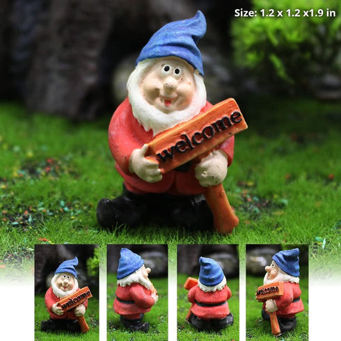 PEATOP Fairy Garden Accessories, Garden Gnome Figurines Set of 7, Miniature Gnome Figurines for Plant Pots Decor, Home Decoration, Fairy Garden...