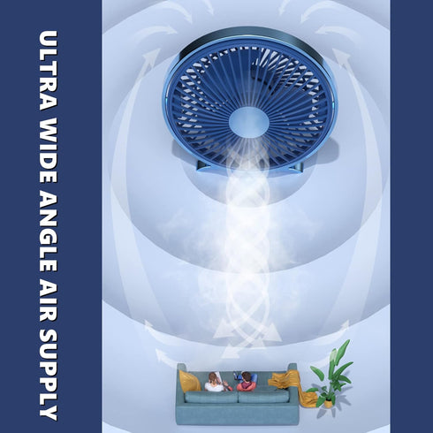 USB Desk Fan Mini Desktop Table Fans 2 Speed Personal Quiet Fan with Strong Airflow Portable Cooling Fan with Head Adjustable for Home Bedroom Dor...