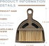 Small Broom and Dustpan Set Mini Dustpan and Brush, Hand Broom and Dustpan Set, Mini Broom and Dustpan Set for Home/Camping/Pets/Dorm (2pcs)...