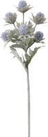 3 Pack Artificial Thistle Flowers Eryngiums Faux Plants Floral Tree Picks Christmas Greenery Picks and Sprays for Garden Wedding Prom Party Bouque...