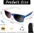 4th Of July Sunglasses American Flag Sunglasses for Independence Day Flag Day June 14th Events Sunglasses Protect Your Eyes from UV Rays Outdoor A...
