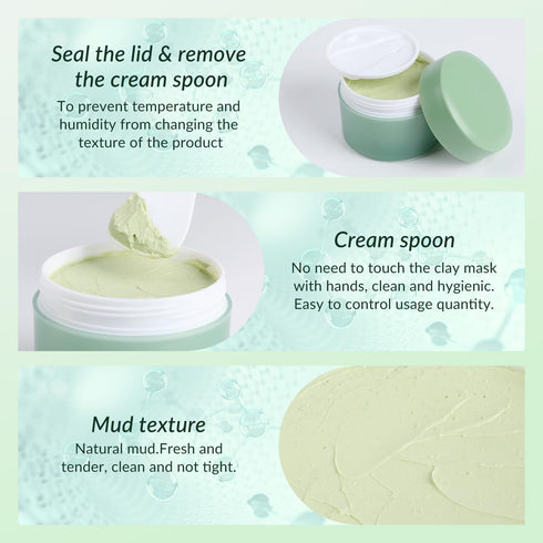 Clay Mask,Clear Skin Cleansing Mud Mask,Clay Facial Mud Mask,Face Masks Skincare Deep Cleansing Blackheads,Minimize Pores,Oil Control,Moisturizing...