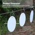 Electric Fence Alert Markers, High Visibility Reflector Stop Wildlife Crashing Farm Fencing with Strong Metal Clips Don’t Slide or Fall Off Stay o...