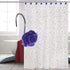 12 PCS Home Fashion Decorative Anti Rust Shower Curtain Hooks Rose Design Shower Curtain Rings Hooks (Purple)...