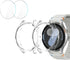 2 Pack Case for Samsung Galaxy Watch 7 Screen Protector,Waterproof Tempered Glass Screen Protector Accessories Hard PC Protective Cover Bumper for...