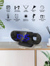 Projection Alarm Clock - 2024 New Projection Clock with 180° Rotatable Projector for Bedroom Ceiling - Clear LED Display, USB Charger Automatic Li...