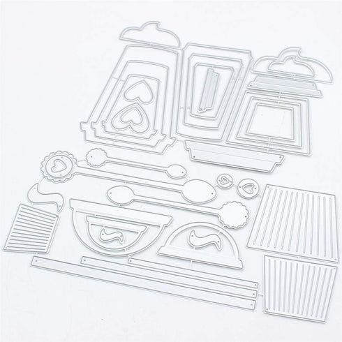 KSCRAFT Layering Coffee Cup Shakers Metal Cutting Dies Stencils for DIY Scrapbooking/Photo Album Decorative Embossing DIY Paper Cards...