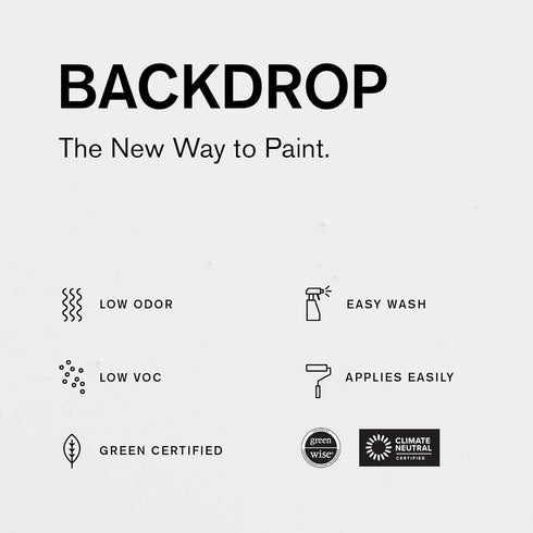 BACKDROP | Premium Interior Paint | Large Adhesive Paint Swatch | BROOKLYN COWBOY — Warm, Earthy Beige | Sample...