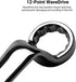 Capri Tools 21 x 23 mm 75-Degree Deep Offset Double Box End Wrench, CP11950-2123...