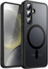 JETech Magnetic Case for Samsung Galaxy S24 5G, Compatible with MagSafe, Translucent Matte Back Shockproof Phone Cover (Black)......