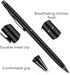 Unibene Slim Metallic Retractable Ballpoint Pens - Matte Black, Nice Gift for Business Office Students Teachers Wedding Christmas, Medium Point(1 ...