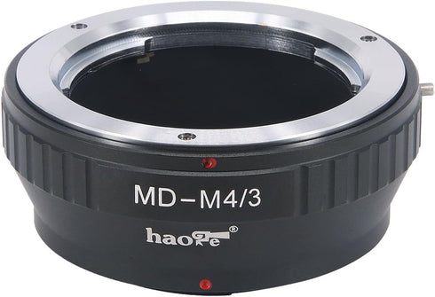 Haoge Manual Lens Mount Adapter for Minolta Rokkor MD MC Mount Lens to Olympus and Panasonic Micro Four Thirds MFT M4/3 M43 Mount Camera...
