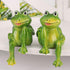 2PCS Frogs Statue Outdoor, 3 Inch Resin Garden Frogs Statue Outdoor Cute Frog Sculpture Frog Lawn Ornament for Pathway Yard Lawn Patio Decorations...