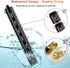 Pill Disperser Waterproof 7 Days Pill Holder Travel Pill Container Portable Medicine Keychain Daily Airtight Pill Organizer?Black)...
