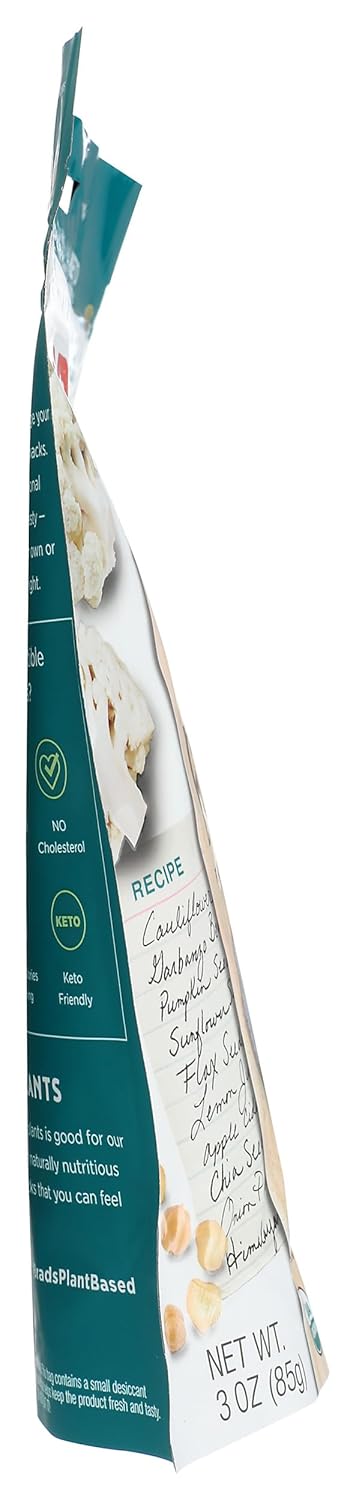 Brad's Raw Organic Sea Salt Cauliflower Veggie Flats, 3 OZ...