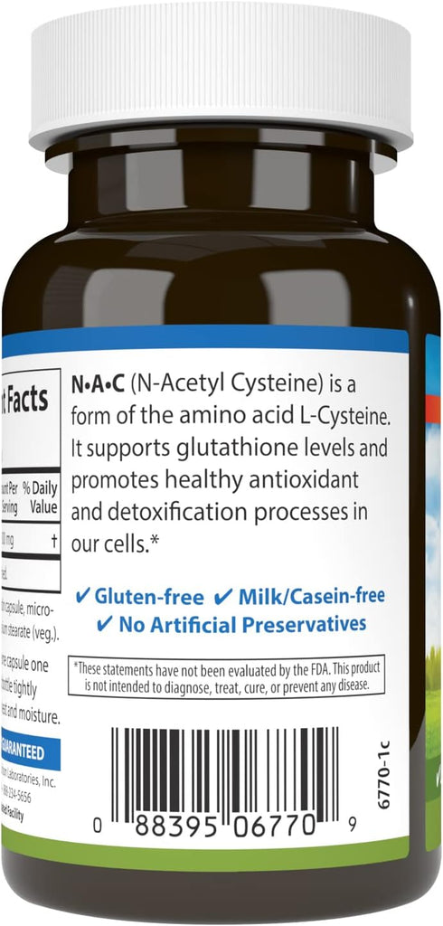 Carlson Labs NAC N-Acetyl Cysteine, 500mg, 60 Capsules...