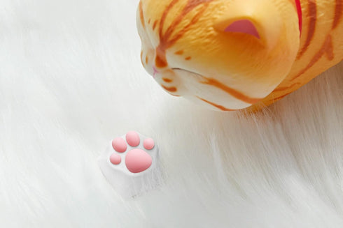 SYA ZOMOPLUS Cute Cat Paw Keycap,Squishy Cat Toes Custom Keycap-1pc Keycap for Mechanical Keyboard,Suitable for Cherry MXGateron Switches-ESC Key ...