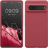kwmobile Case Compatible with Google Pixel 7 Case - TPU Silicone Phone Cover with Soft Finish - Dark Rose...