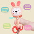 Musical Rabbit Light-Up Toy and Teething Ring for Toddlers Sensory Chew and Fine Motor Skills Toy Baby Rattle and Teething Toys for 6 12 18 Month ...