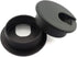 HJ Garden 2pcs 2 inch Desk Wire Cord Cable Grommets Hole Cover for Office PC Desk Cable Cord Organizer Plastic Cover Black...