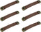 6 Pack Box Leather Handles PU Suitcase Luggage Pulls Leather Handles Antique Furniture Handles for Cabinet,Drawer,Cupboard,Door, 4 Inch Hole Cente...