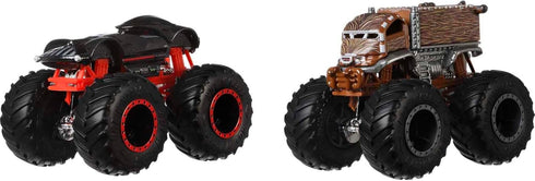Hot Wheels Monster Trucks Toy Trucks 2-Pack, Demolition Doubles Set of 2 Vehicles in 1:64 Scale, for Kids & Collectors (Styles May Vary)...