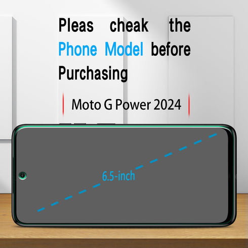 Slanku (3 Pack Tempered Glass for Moto G Power 5G 2024 Screen Protector, Touch Sensitivity, Scratch Resistant, Bubble Free, Case Friendly......