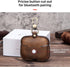 Hiram Leather Case Replacement for Airpods Pro 2019,Crazy Horse Cowhide Leather Portable Travel Case Compatible with Airpods Pro,Headphone Cases R...