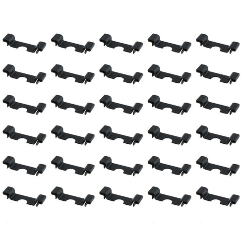 30PCS 35MM DIN Rail Cut out Protector DIN Rail End Cap Protector Black Terminal Block Suitable for 35MM DIN Rail End Mounting and Industrial Autom...