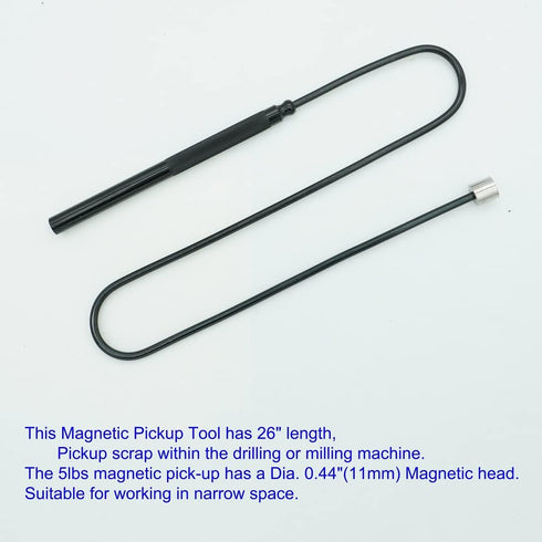 Flexible Magnetic Pickup Tool Set, 2LB & 5LB, 26" Bendable Extension Magnetic Pickup, VASTOOLS...
