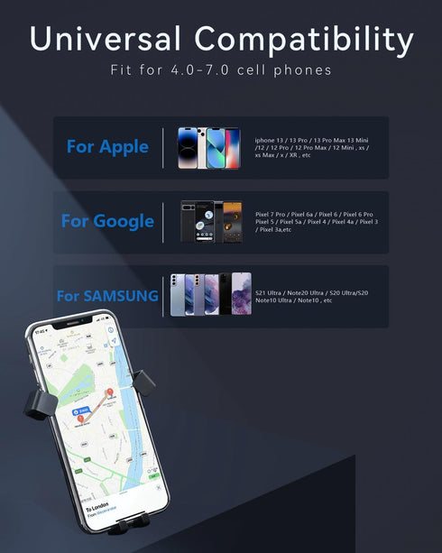 BEHAVE Phone Holder fit for Honda Civic 2015-2021,360°Adjustable Car Mount Comapatible with iPhone 8/7/6s, Android Series and Other Smartphone...