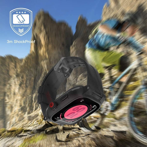 Waterproof Case for Apple Watch Series 8/7 41mm, IP68 Certified Waterproof Shockproof Impact Resistant Apple iWatch Full Body Protective Case with...