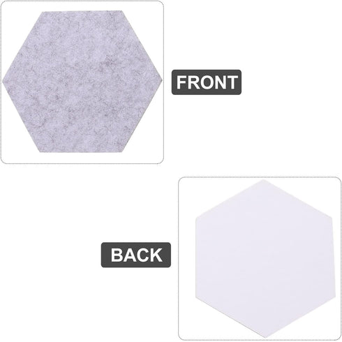 MAGICLULU 12 Pcs Felt Backdrop Wall Sticker White Pegboard Pink Frame Office Bulletin Board Notice Boards for Office Bulletin Board Paper Black Bu...