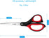 LIVINGO 8.5" Scissors All Purpose, 3 Pack Ultra Sharp Blade Shears, Professional Ergonomic Comfort Grip Scissors for Office School Home Supplies F...