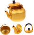 Hemoton Aluminium Tea Kettle Anti Leak Vinegar Milk Tea Kettle Coffee Pot for Home Restaurant (Yellow 1L)...
