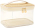 Boho Large Clear PVC Waterproof Makeup Bag with handle, Transparent Zipper Cosmetic Bag for Travel, Beach Bag for Sun screen Skincare (01Large siz...