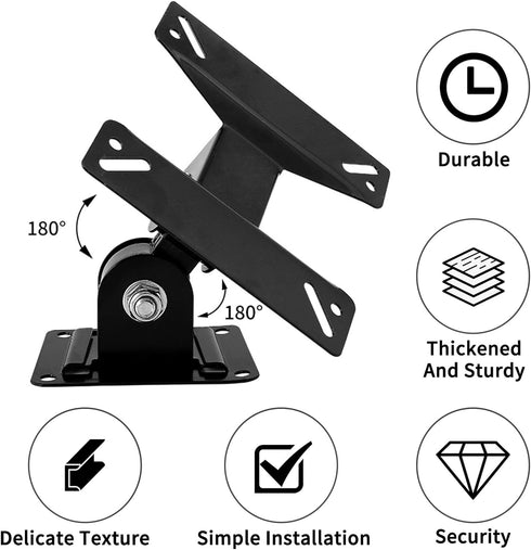 TV Monitor Wall Mount Bracket with Swivel Articulating for Most 14-24 Inch LED LCD Flat Screens TVs, Max VESA 75x75mm to 100x100mm up to 35 lbs/15...