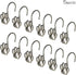 Sunlit Fashion Design Cute Paw Print Polished Shower Curtain Hooks for Dog Cat and Bear, Rust Proof Oil Rubbed Metal Shower Curtain Rings-12 Pack...