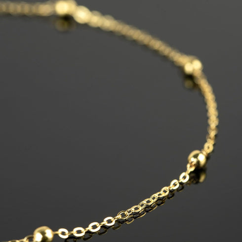 YOUBEIYEE 32.8 Feet Satellite Bead Chain for Jewelry Making 18K Gold Plated Brass Cross Chain Link Jewelry Chain Roll with Jump Rings and Lobster ...